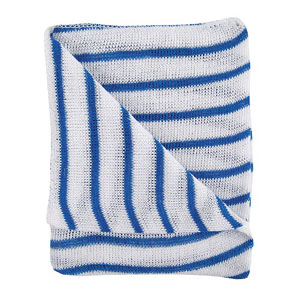 Hygiene Dish Cloths 400 x 340mm Blue/White - 10 Per Pack